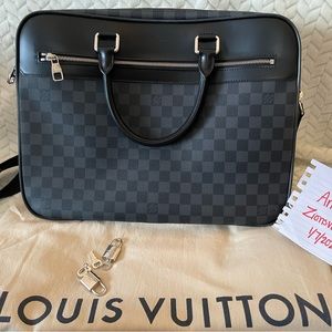 Louis Vuitton Overnight Handbag Damier Graphite